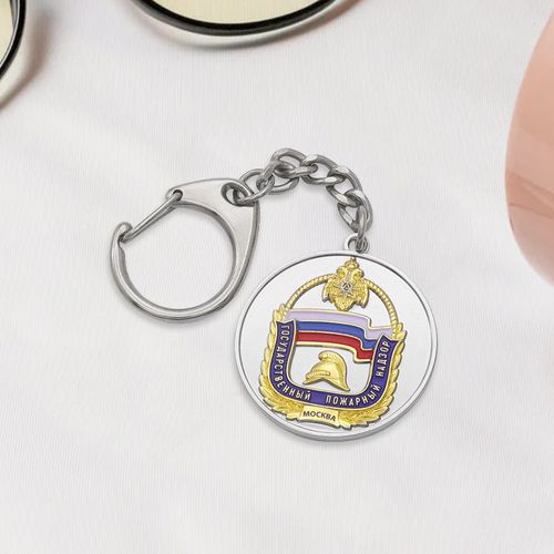 Gold Plated 3D Keychains Car Keychain Custom Soft Enamel Souvenir Keyring Keychain