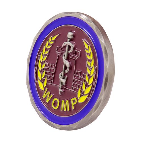 Custom Metal Challenge Coin WOMP Blank Engraving Silvering Gold Plating Souvenir Gift Coin