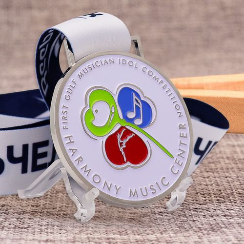 Medalla de competencia personalizada gratuita de mayorista de alta calidad, logotipo personalizado, monto mínimo de pedido bajo, soporte para medalla de competencia musical