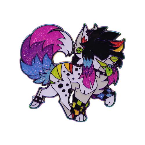 High Quality Design Custom Metal Enamel Pin Custom Logo Cartoon Animal Dog Glitter Gift Send Friend Souvenir Brooch Lapel Pin