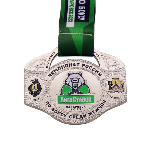 Metal Medal Custom Logo Gold Plating Sports Medal Boxing Award Souvenir Medal