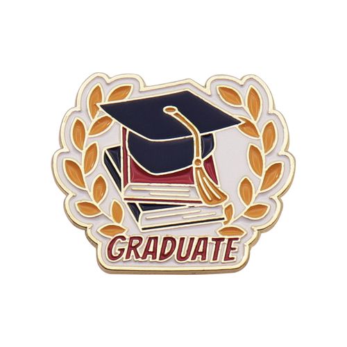 Metaal Zacht Emaille Regalia Cap Revers Pin Graduate Doctoral Hat Badge Afstuderen Doctoral Cap Broche Cadeau