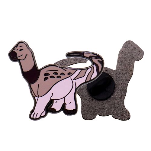 Gratis ontwerp op maat metalen emaille pin dinosaurus patroon logo badge gieten metalen harde emaille badge pin