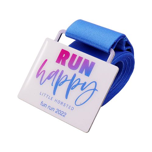 Vente en gros de votre propre médaille de sport en époxy en alliage de zinc vierge 3D pour marathon