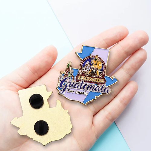 Manufacturer Supplier Bulk Metal Crafts Guatemala Custom Company Logo Soft Enamel Pin Brooch