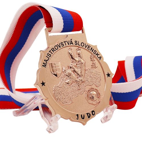 Design Wholesale Free Custom Judo Medal Zinc Alloy Jiu Jitsu Medal Metal Souvenir Medal Judo