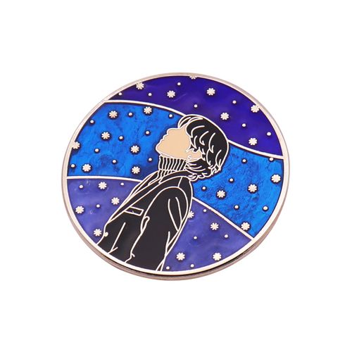 Popular Manufacturer Design Custom Metal Crafts Cartoon Anime Hard Enamel Pin Protagonist Gift Send Friend Souvenir Lapel Pin