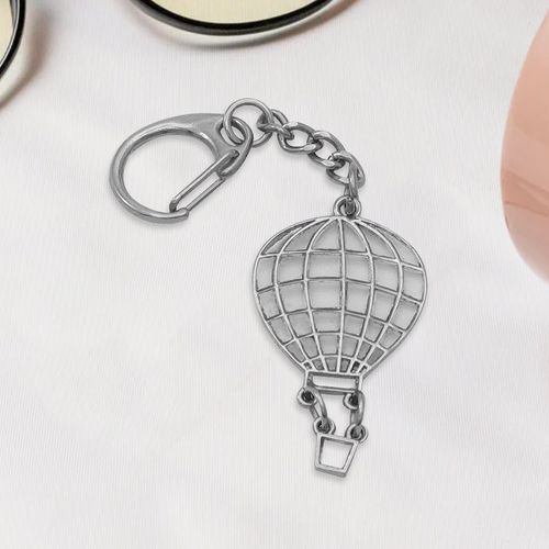 Metal Hot Air Balloon 3d Bulk Custom Logo Keychain Die Casting Funny Cartoon Key Chains