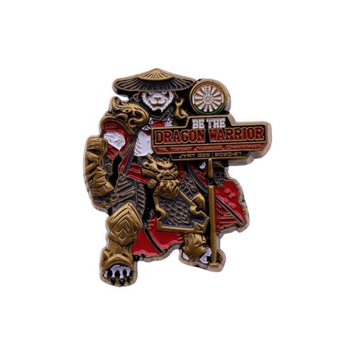 Custom 3d Soft Enamel Pin Kung Fu Panda Commemorative Badge