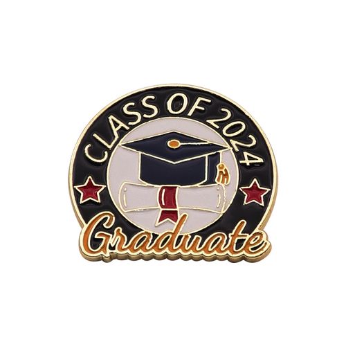 Custom Graduate College High School Graduation Souvenir Lapel Pin Badge Metal Enamel Pins For Hats