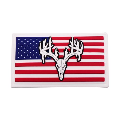 Custom 3D PVC Patch Soft Silicone Rubber America Flag Logo Badge Patches Silicone Patches Soft PVC