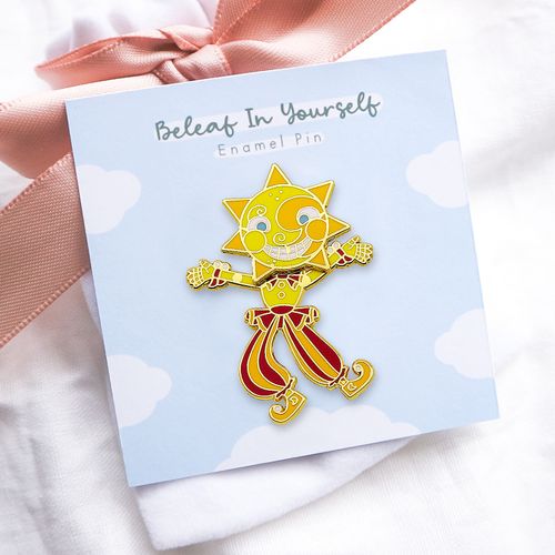 High Quality Wholesaler Custom Metal Enamel Pin Cute Sun Rotatable Anime Hard Enamel Pin