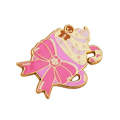 Popular Novo Design Metal Esmalte Duro Pin Logotipo Personalizado Desenho Animado Sorvete Kawaii Presente Lembrança Broche Lapela Pin