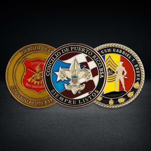 Soft Enamel Challenge Coin Customize OEM Personalized City Country Occupation Logo Collectible Metal Coins