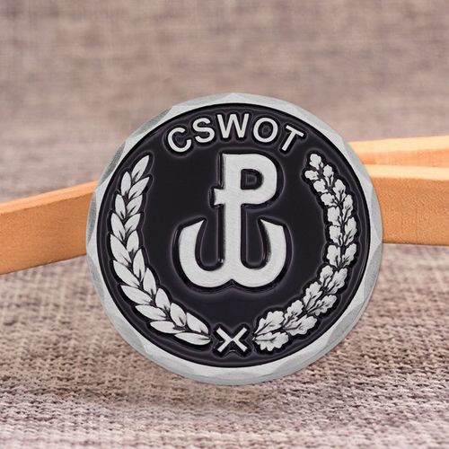 Wholesaler Free Design Custom Metal Coin Zinc Alloy Soft Enamel Color Filling Custom Logo Special Edge Engraving Challenge Coin