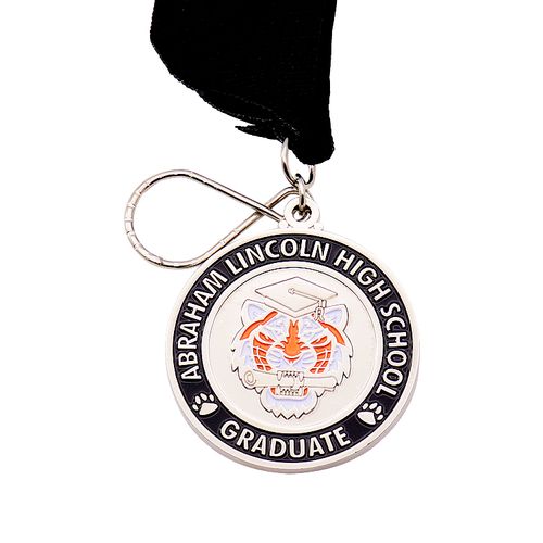 Herstellerdesign Kundenspezifische Metallmedaille Kundenspezifisches Logo Druckguss-Emaille-Gravur Abschluss-Souvenir-Medaillenhalter