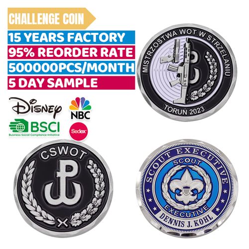Personalised Challenge Coin Custom Enamel Commemorative Metal Army Logo Coin Souvenir