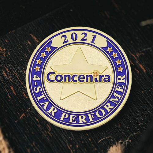 Hot Sale Custom Metal Challenge Coin Star Custom Design Logo Souvenir Gifts Soft Enamel Souvenir Coin