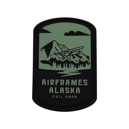Customized 3d Logo Label Pvc Embossed Engraved Alaska Country Rubber Patch Pvc Patches Garment Label