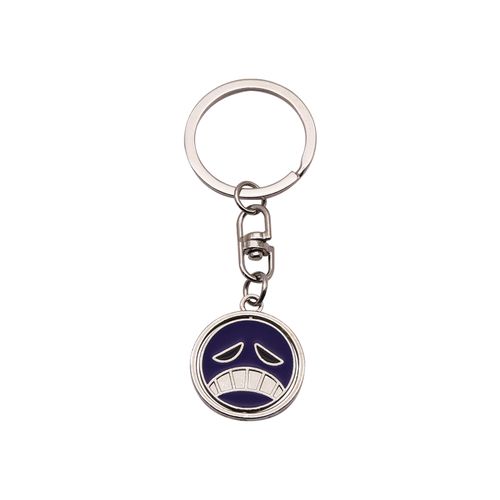 Factory Design Custom Metal Keychain Die Casting Cartoon Logo Enamel Smile Souvenir Car Key Chain Accessories