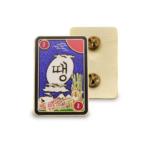 Gold Plated Glitter Metal Badge Cartoon Anime Custom Korean Souvenir Hard Enamel Pin
