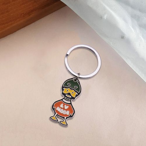 Free Custom High Level Popular Cute Enamel Metal Keychain Fariy Kawaii Animals Keychain