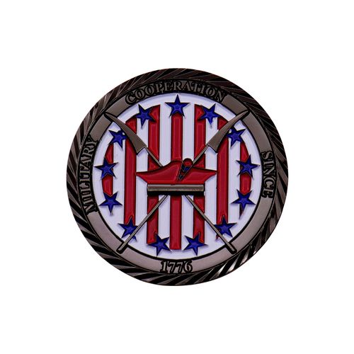 Manufacturer Metal Enamel Pin Custom Logo Die Casting Enamel Edge Souvenir Gift Military Challenge Coin