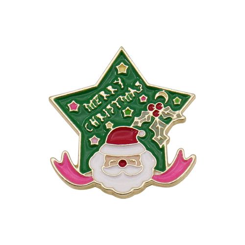 Custom Metal Enamel Pin Christmas Gift Badge Send Family Friends Party Atmosphere Brooch