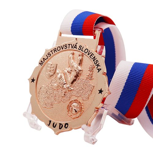 High Quality Free Custom Sport Medals Metal Judo Taekwondo Medal Design Award Medal