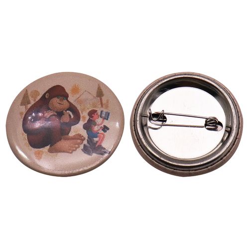 Custom Printed Logo Blank Cartoon Magnetic Pins Round Tin Button Badge