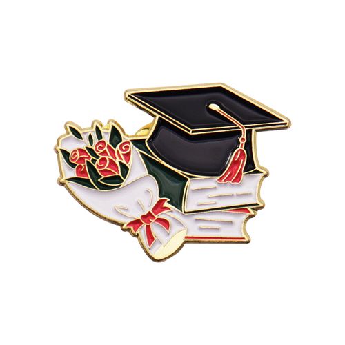 Broche de cérémonie de remise de diplôme, phrase créative, chapeau de doctorat, tête d&#39;oreille, fleur, Corsage, sac à dos, épingle de chemisier