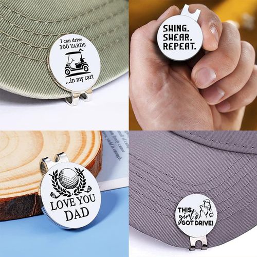 Customized Modern Stainless Steel Golf Ball Marker Divot Repair Metal Wood Tool Bulk Wholesale Spot Golf Accessory