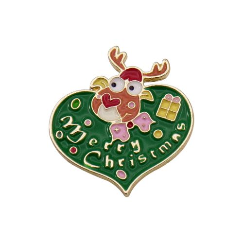 Custom Metal Enamel Pin Christmas Gift Badge Send Family Friends Party Atmosphere Brooch