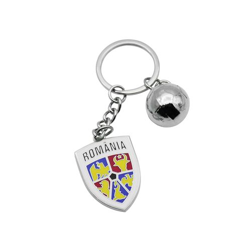 Soccer Football Custom Logo Metal Blank Key Holder Ring Custom Hard Enamel 3d Sports Key Chain