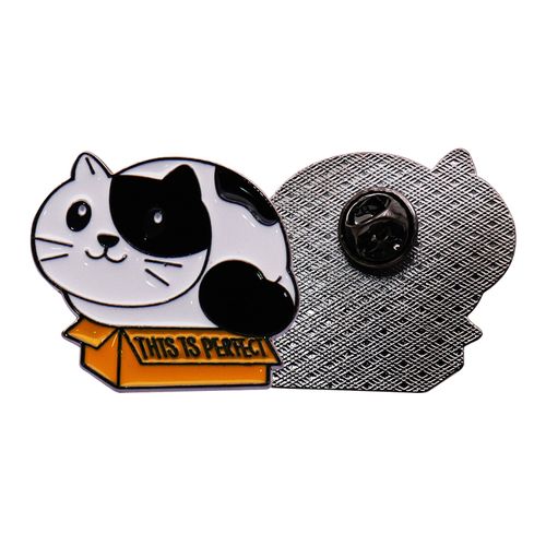 Popular Factory Wholesale Metal Enamel Pin Custom Cartoon Badge Cute Cat Gift Send Friend Brooch Lapel Pin