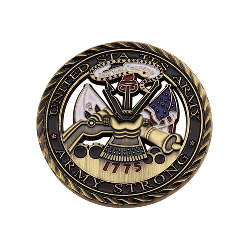 Metal Challenge Coin Die Casting Engraving Hollow Rare Collect Souvenir Coin Holder