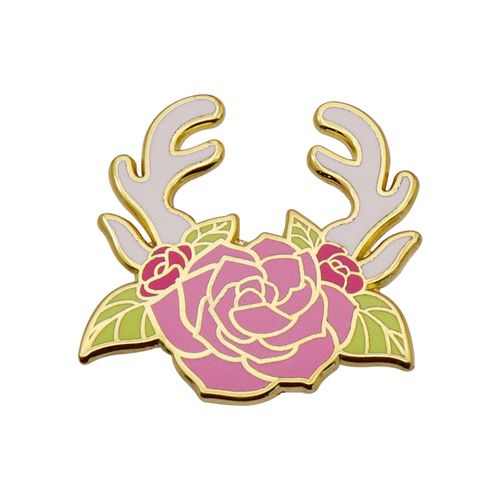 Guess You Like New Design Zinc Alloy Flower Enamel Pin Custom Logo Pattern Women Gift Souvenir Badge Pin