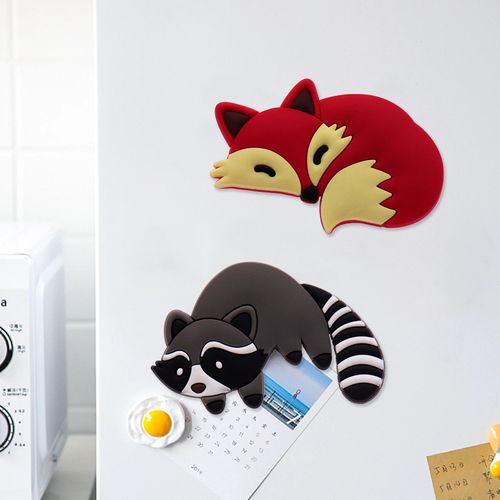 Fridge Magnet New Design Dog Nordic Animal Creative Cartoon Cute Plastic Metal Custom Door Refrigerator Fridge Magnet With Hooks