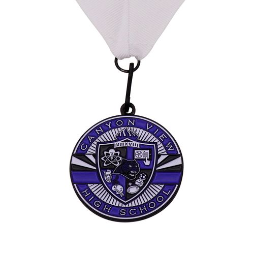 Heißer Verkauf Großhändler Design Metallmedaille Benutzerdefiniertes Logo Druckguss Emaille Medaille Graduierung Souvenir Medaille Halter