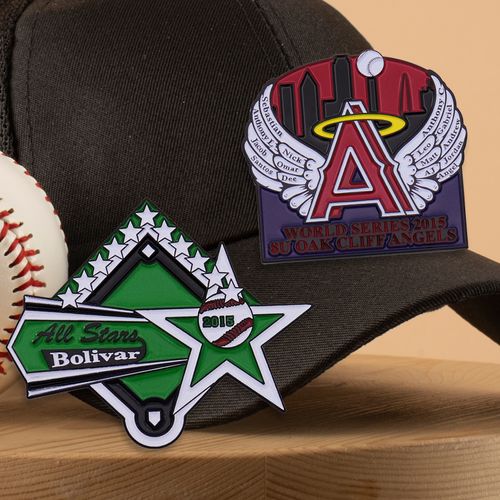 Customized Metal Enamel Sport Team Lapel Pin Badge Logo Custom Trading Baseball Hat Pin For Game