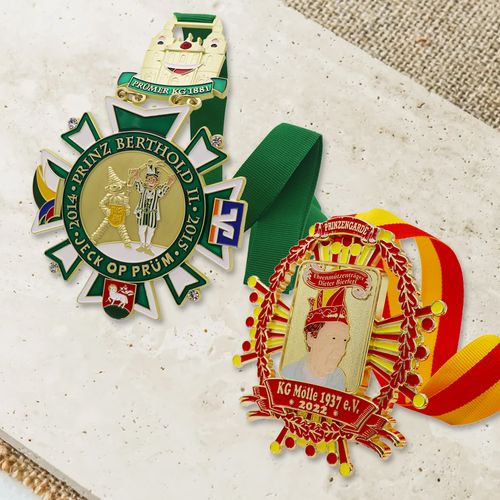 Custom Character Medal Prinz Berthold Souvenir Soft Enamel Carnival Medal to Commemorate the Festival