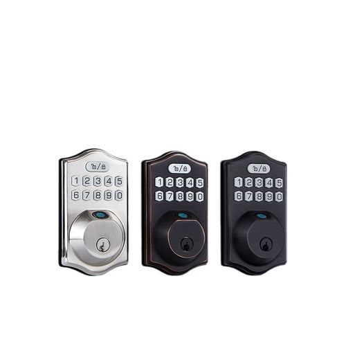 Keyless Entry Door Locks, Electronic Keypad Deadbolt Front Door Lock Set with Pull Handle Fingerprint Door Lock