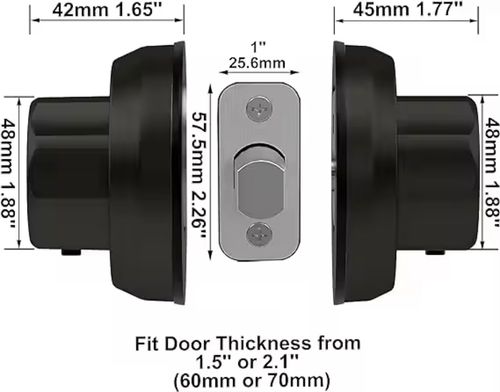 Zinc Alloy Front Door Lock Security Single Cylnder Deadbolt with SC Keyway Key Twist to Lock Deadbolt Door Lock Keyless