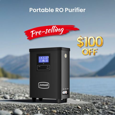📅 Pre-selling - Portable RO Purifier, 0.0001 Micron, Remove ≥ 99.9999%  Virus, Bacterias, Fluoride, Microplastic, Reduce TDS