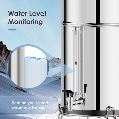 Purewell Sight-glass Stainless Steel Spigot for Gravity-fed Filtration System