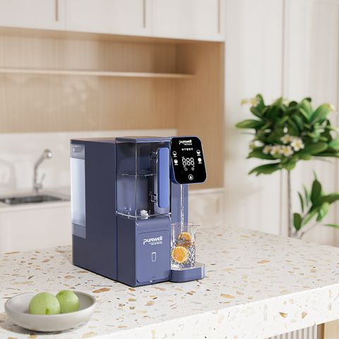 Purewell - Countertop Reverse Osmosis Water Purification System - Alkaline Water Filter with Portable Water Pitcher, NSF/ ANSI 58 Certified Elements