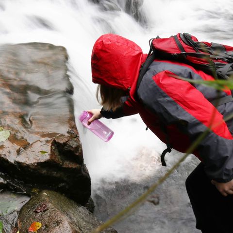 Authorized - SurviMate Outdoor Water Filter Bottle, Multi-color, 0.01μm 4-Stage Filtration for Survival, Camping, Hiking, Backpacking