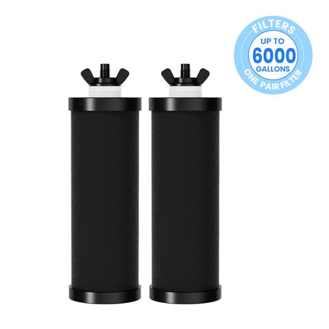 Purewell - K Series - Replacement Black Carbon Water Filter Elements - 2 pcs / 4 pcs / 6 pcs / 8 pcs