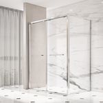 Fusa wholesale rectangular shower enclosure with sliding door, featuring 8mm tempered glass, 304 stainless steel frame, and a soft-close system