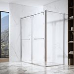 FUSA Shower Rectangular Bypass Double Sliding Door VD-S732